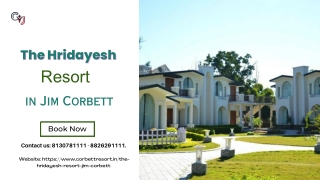 The Hridayesh Resort in Jim Corbett | Best Resorts in Jim Corbett