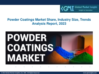 Powder Coating Market Share, Industry Size, Trends Analysis Report, 2023