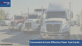 Convenient & Cost-Effective Fleet Fuel Cards- HWY Fuel Card