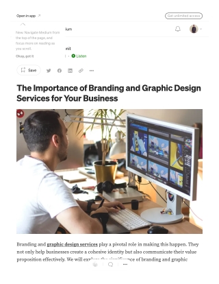 The Importance of Branding and Graphic Design Services for Your Business