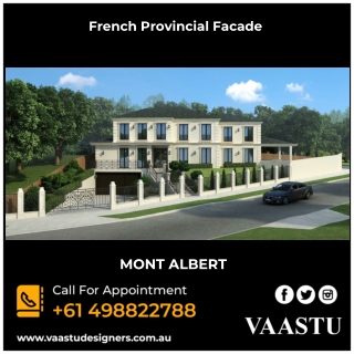 French Provincial Facade - Vaastu Designers