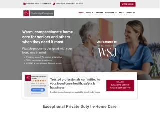 Trusted Private Duty Senior In-Home Caregivers Agency, Texas