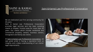 _Saini & Kamal Law Professional Corporation