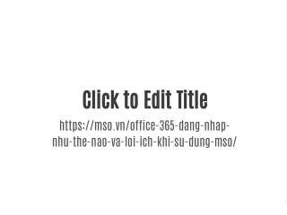 Office 365 đăng nhập