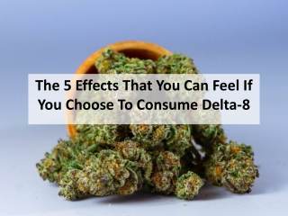 The 5 Effects That You Can Feel If You Choose To Consume Delta-8
