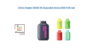 ZoVoo Dragbar B5000 5% Disposable Device 5000 Puffs 5pk