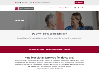 Best In Home Care Services In Dallas TX (2022) - Cambridge Caregivers