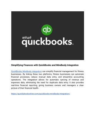 Simplifying Finances with QuickBooks and Mindbody Integration