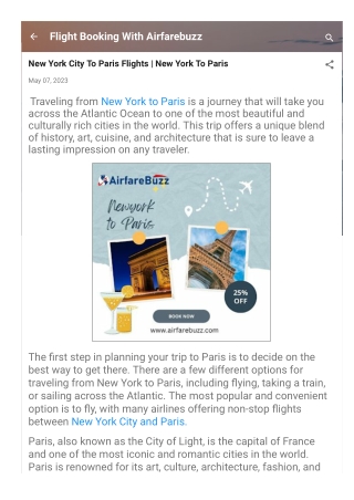 New York City To Paris Flights | New York To Paris