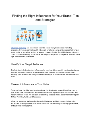 Finding the Right Influencers for Your Brand_ Tips and Strategies