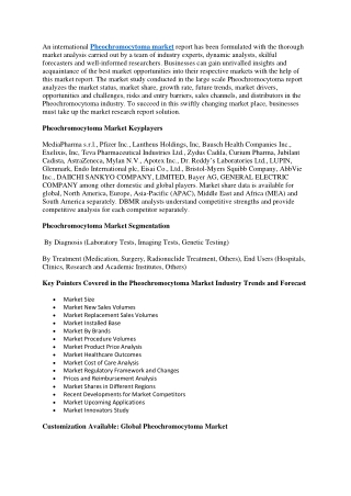 Pheochromocytoma Market