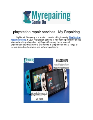 playstation repair services pdf