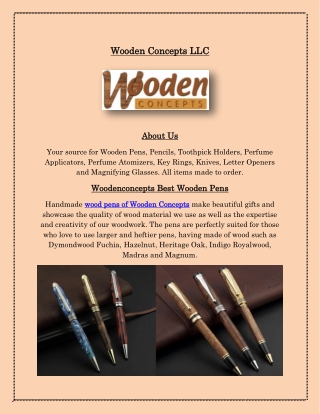 Awesome Wooden Pens