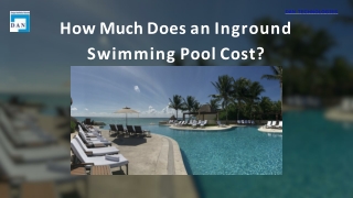 How Much Does an Inground Swimming Pool Cost