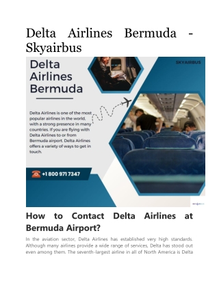 Delta Airlines Bermuda