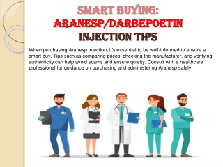 Smart Buying: Aranesp Injection Tips