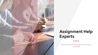 Assignment Help Experts