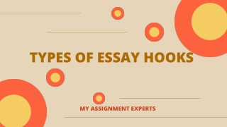 TYPES OF ESSAY HOOKS