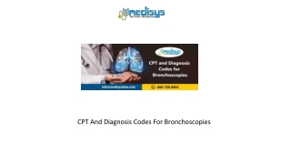 CPT And Diagnosis Codes For Bronchoscopies