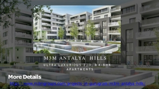 M3M Antalya Hills | Perfect Residential Project in Gurugram