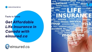 Get Affordable Life Insurance in Canada with einsured.ca