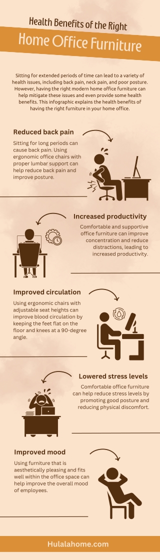 Health Benefits of the Right Home Office Furniture