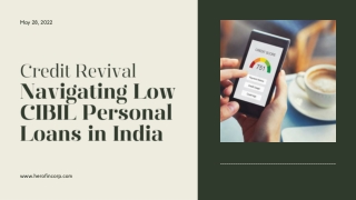 Low Cibil score personal loan in India