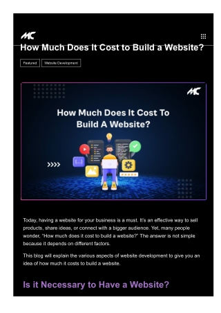 How Much Does It Cost to Build a Website?