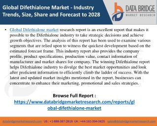 Difethialone Market- Agricultural & Animal feed