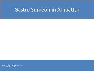 general Surgeon in Ambattur