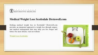 Medical Weight Loss Scottsdale Drstowell.com