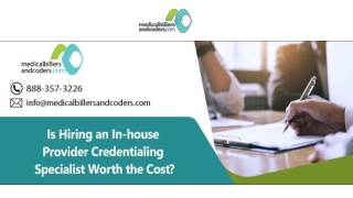 Is Hiring an In-house Provider Credentialing Specialist Worth the Cost?