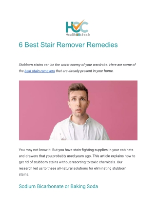 6 Best Stair Remover Remedies