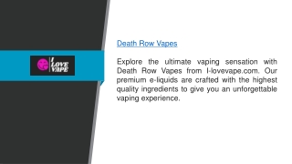 Death Row Vapes I-lovevape.com