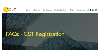 Apply for gst registration