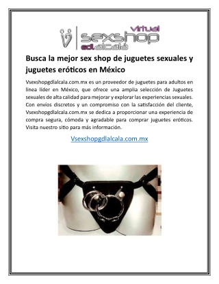 Busca laBusca mejor sex shop de juguetes sexuales y juguetes eróticos en México,