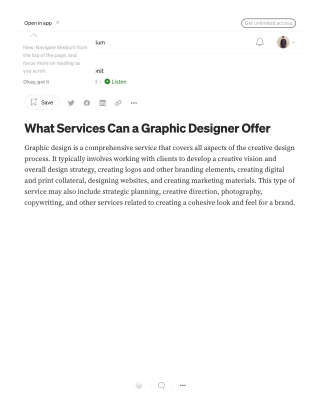 What Services Can a Graphic Designer Offer