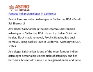 Astrologer in california