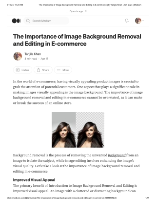The Importance of Image Background Removal and Editing in E-commerce _ by Tanjila Khan _ Apr, 2023 _ Medium