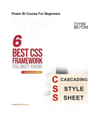 Power Bi Course For Beginners _Thynkbeyond