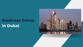 Business Setup in Dubai