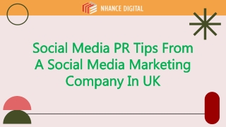 Social Media PR Tips From A Social Media Marketing Company In UK