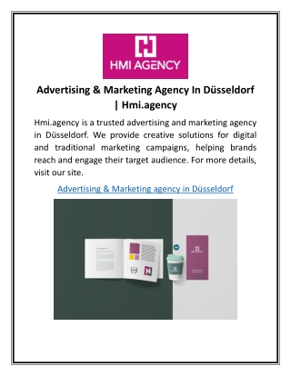 Advertising & Marketing Agency In Düsseldorf | Hmi.agency