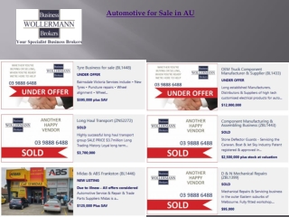 Automotive for Sale in AU