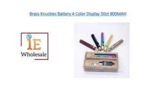 Brass Knuckles Battery 4 Color Display 30ct 900MAH