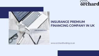 Insurance Premium Financing Company in UK