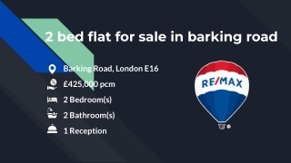 2 bed flat for sale in barking road