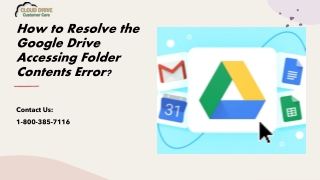 How to Resolve the Google Drive Accessing Folder Contents Error