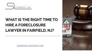 Top-Rated Foreclosure Defense Lawyer In Fairfield NJ