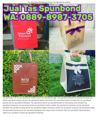 Ô889–898ᜪ–ЗᜪÔ5 (WA) Tas Spunbond 38x45 Tas Spunbond Yang Murah